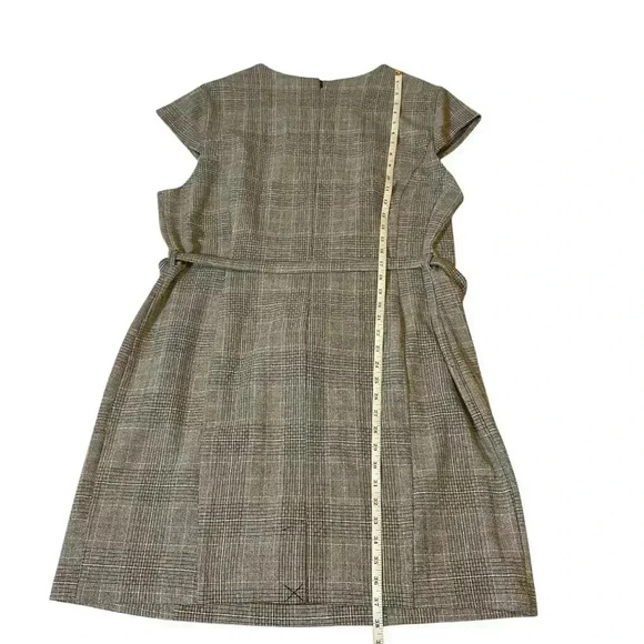 NWT H&M Women's Belted Midi Knee Length Sheath Dress Professional Grey XXL - Picture 14 of 16